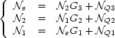 Trois equations sur N1, N2 et N3