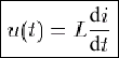 u(t)=Ldi(t)