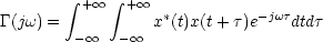 Calcul de Gamma(j.omega)