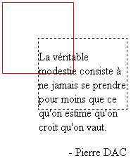 Exemple d'overflow: visible