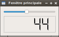 Un slider et un affichage 7 segments